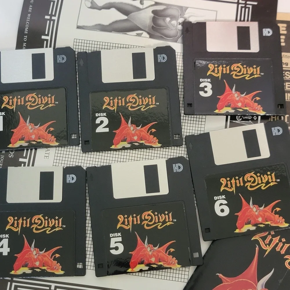 Litil Devil 1994 Vtg IBM full Complete Set Big Box‎ RARE